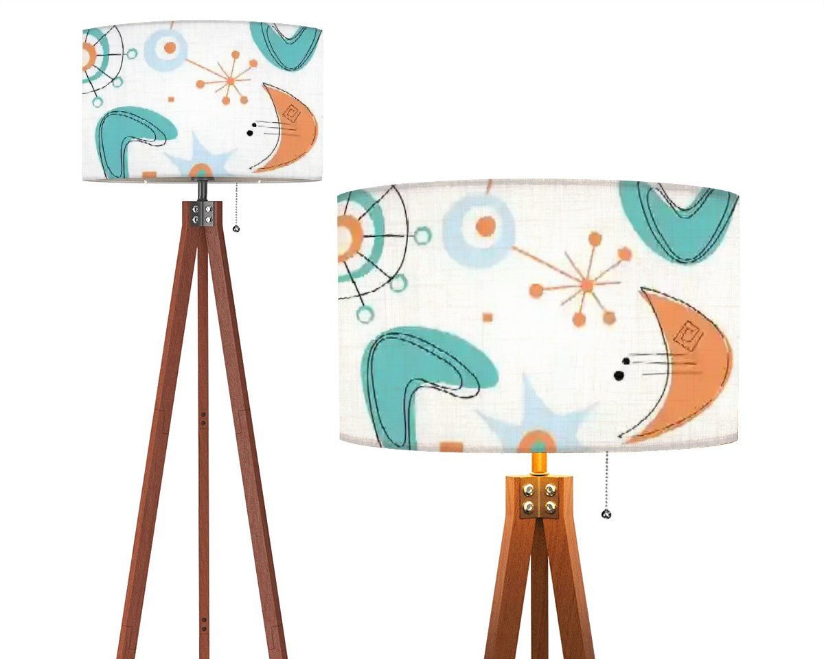 Kate McEnroe New York Mid Century Modern Atomic Lampshade, Retro Boomerang Starburst 50s Design, MCM Accent Lighting ShadeLamp ShadesO5r933Ugcd