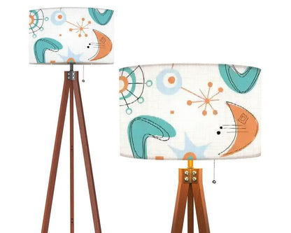 Kate McEnroe New York Mid Century Modern Atomic Lampshade, Retro Boomerang Starburst 50s Design, MCM Accent Lighting ShadeLamp ShadesO5r933Ugcd