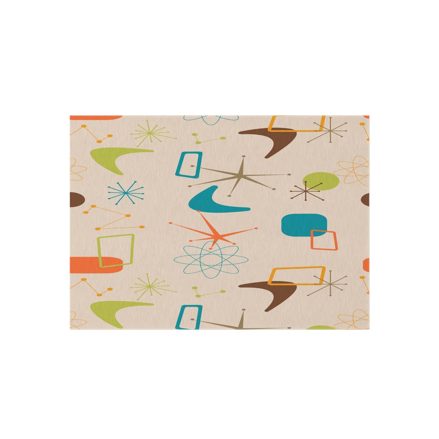 Kate McEnroe New York Mid Century Modern Atomic Outdoor Rug, Retro Boomerang Pattern Patio AccentRugs60866395459922238041