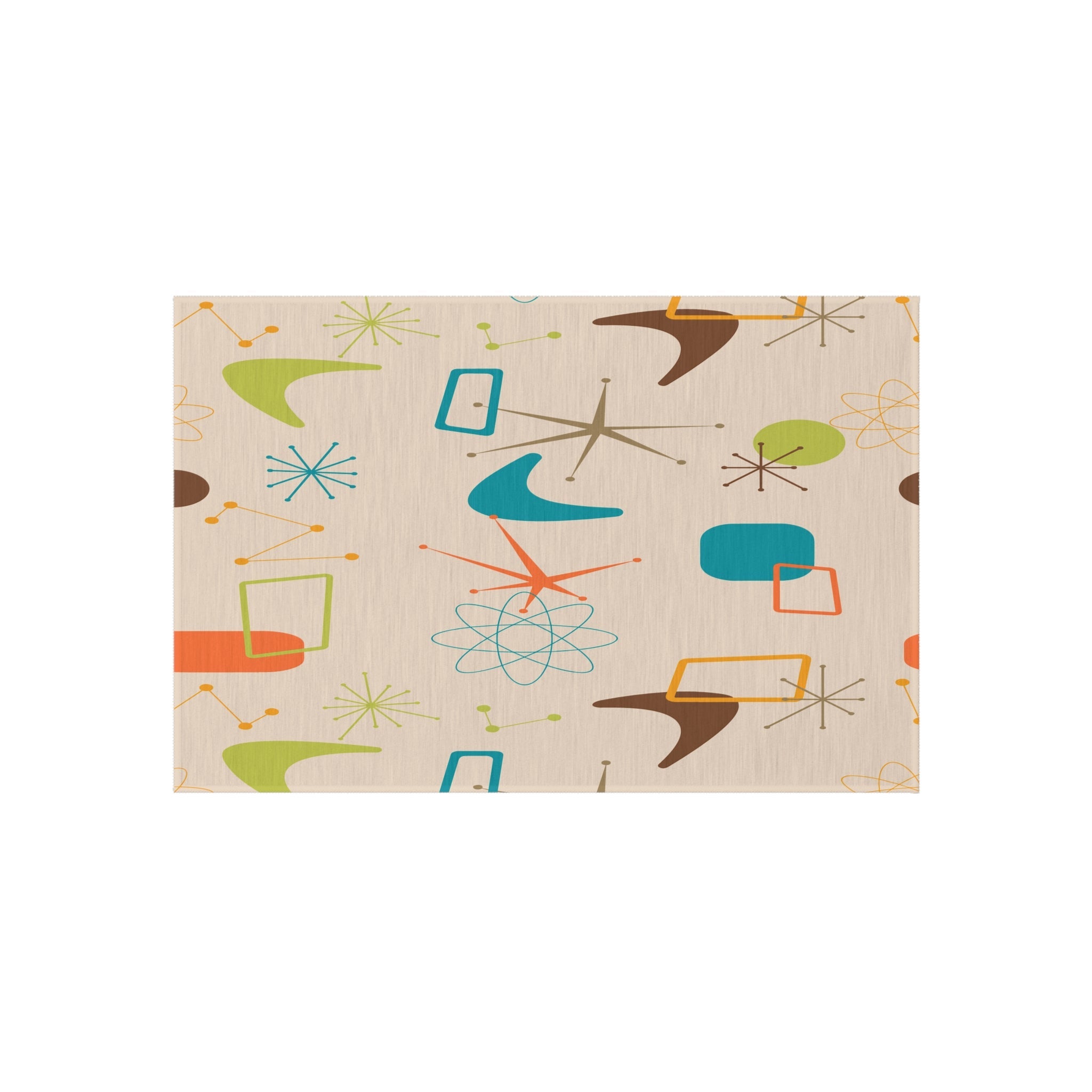 Kate McEnroe New York Mid Century Modern Atomic Outdoor Rug, Retro Boomerang Pattern Patio AccentRugs68007908580082925226