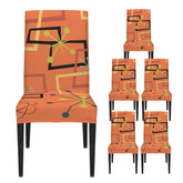 Kate McEnroe New York Mid Century Modern Atomic Starburst Chair Cover Retro 50s Dining SlipcoverChair SlipcoversD3271496