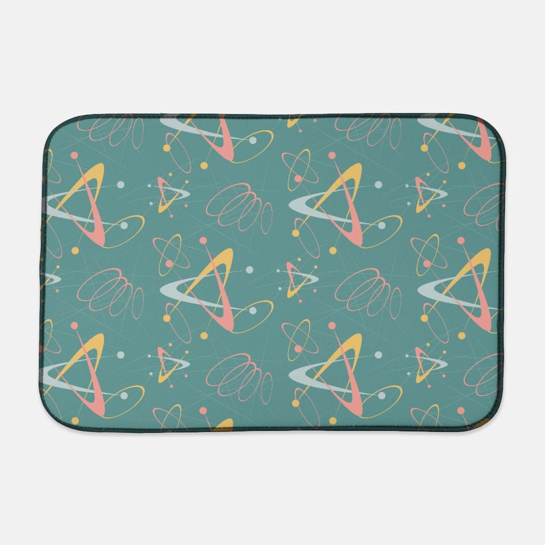 Kate McEnroe New York Mid Century Modern Atomic Starburst Dish MatDish Drying MatsPMK18.1103771
