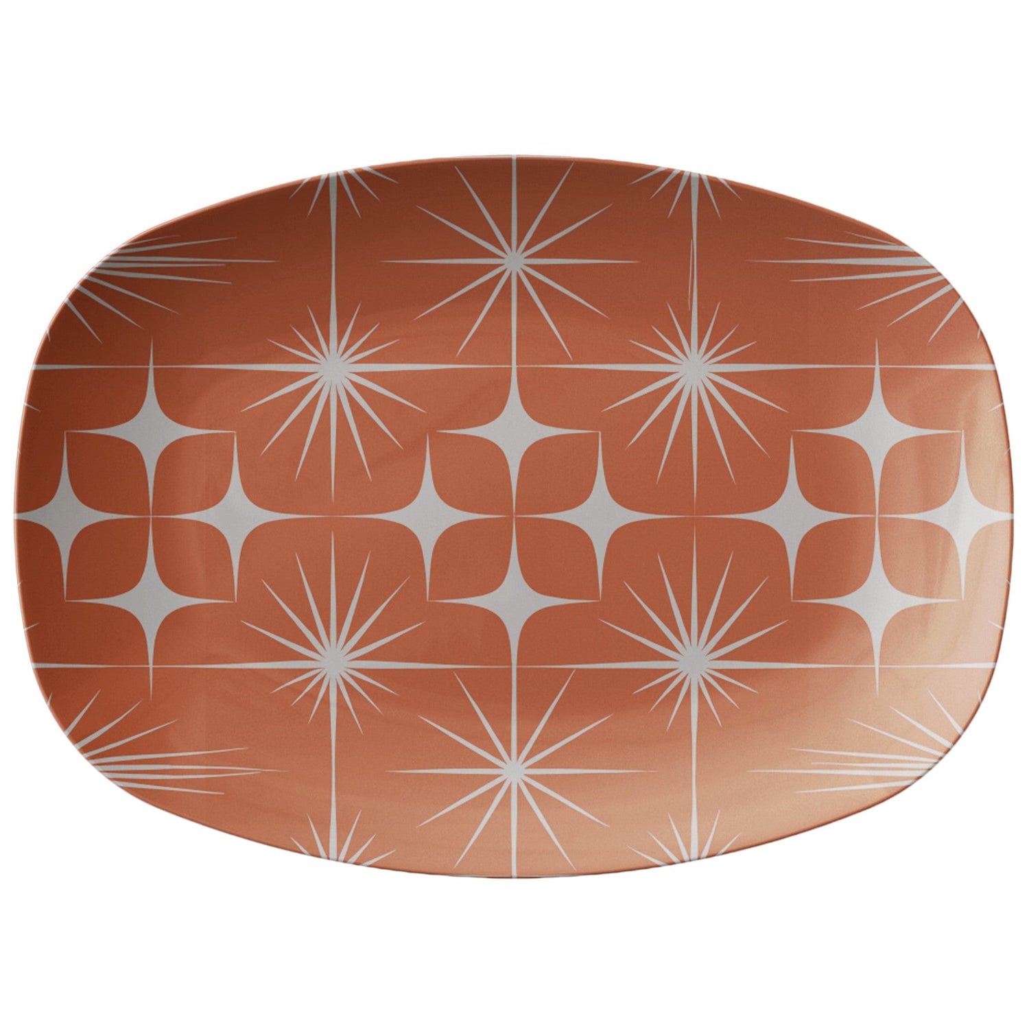 Kate McEnroe New York Mid Century Modern Atomic Starburst Serving PlatterServing Platters9727