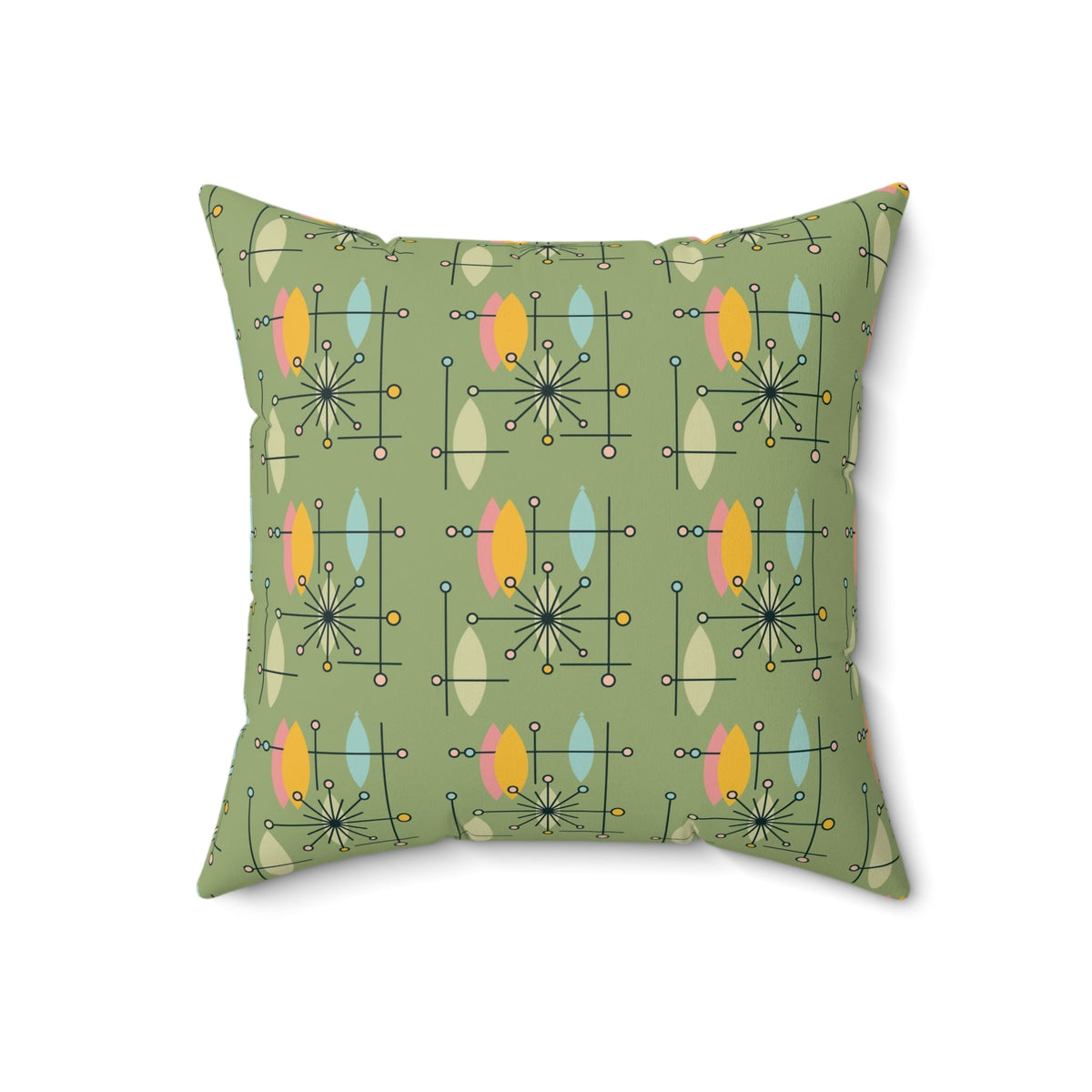 Kate McEnroe New York Mid Century Modern Atomic Starburst Sputnik Throw PillowThrow Pillows11449104671495923608