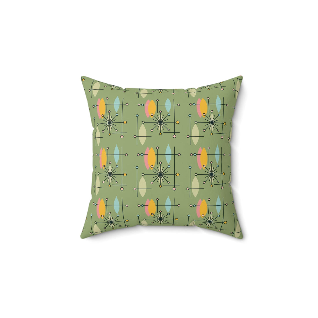 Kate McEnroe New York Mid Century Modern Atomic Starburst Sputnik Throw PillowThrow Pillows31777472239071177757