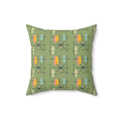 Kate McEnroe New York Mid Century Modern Atomic Starburst Sputnik Throw PillowThrow Pillows68426490190995366667