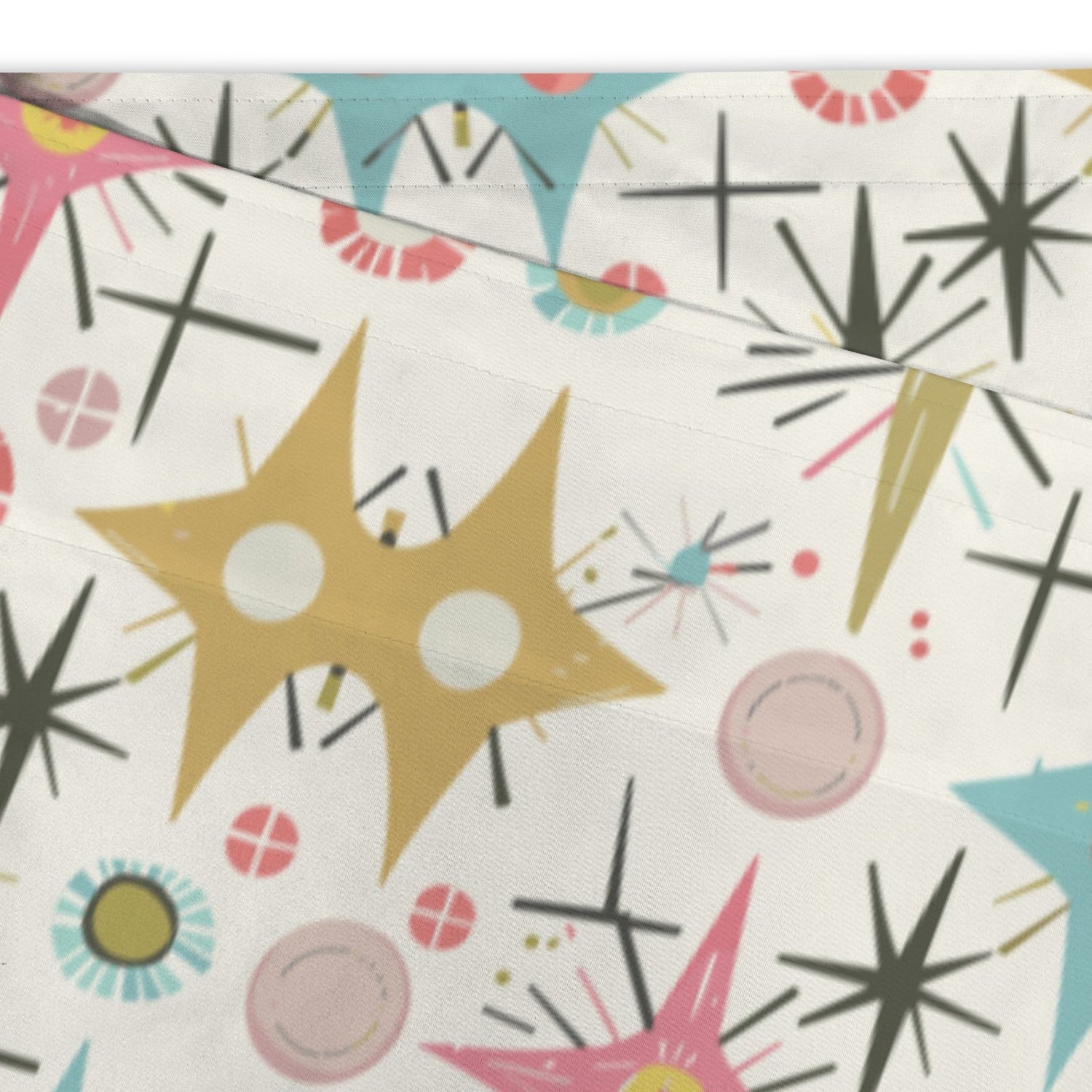 Kate McEnroe New York Mid Century Modern Atomic Starburst Valance, Retro MCM KitchenValancesD3321989