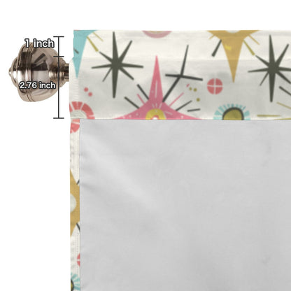 Kate McEnroe New York Mid Century Modern Atomic Starburst Valance, Retro MCM KitchenValancesD3321989