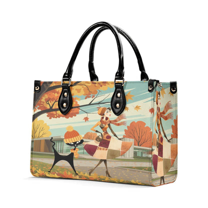 Kate McEnroe New York Mid Century Modern Autumn Handbag | Retro Atomic Cat PurseHandbagsW39ZJOLW - 1