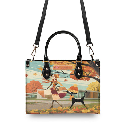 Kate McEnroe New York Mid Century Modern Autumn Handbag | Retro Atomic Cat PurseHandbagsW39ZJOLW - 4