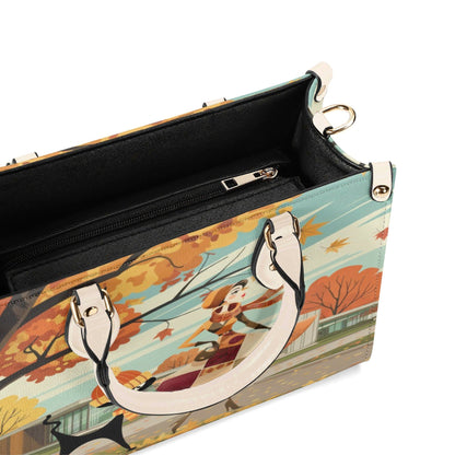 Kate McEnroe New York Mid Century Modern Autumn Handbag | Retro Atomic Cat PurseHandbagsW39ZJOLW - 4