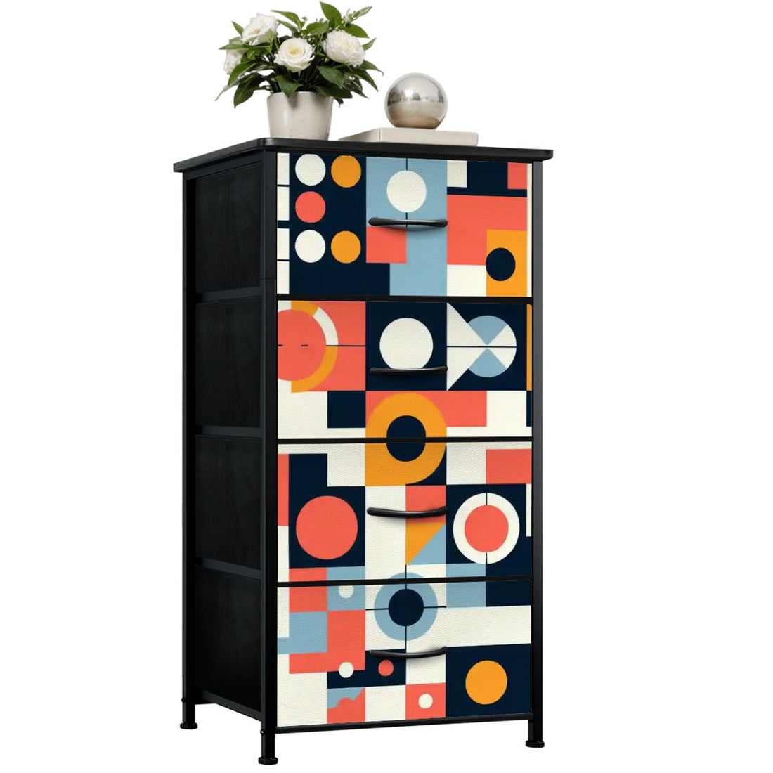 Kate McEnroe New York Mid Century Modern Bauhaus 4 Drawer DresserDressersThRNYzNYcx