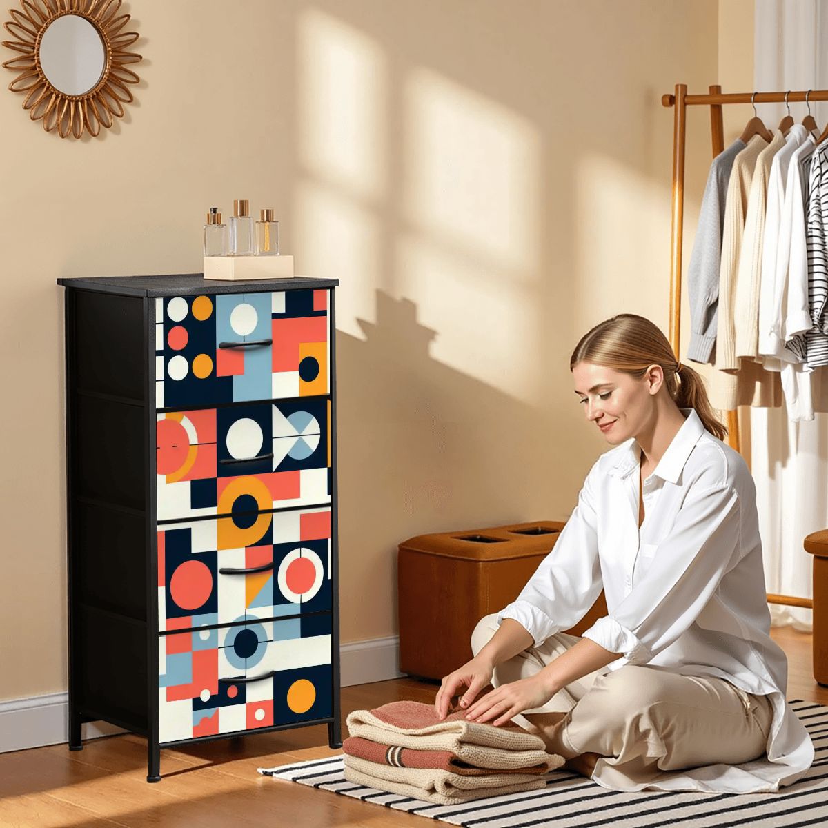 Kate McEnroe New York Mid Century Modern Bauhaus 4 Drawer DresserDressersThRNYzNYcx