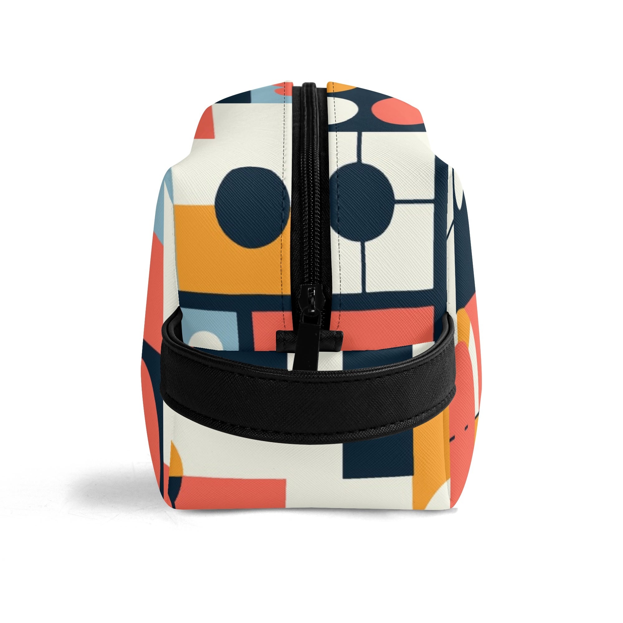 Kate McEnroe New York Mid Century Modern Bauhaus Dopp Kit, 50s Retro Geometric Toiletry Bag, Abstract MCM Travel PouchCosmetic &amp; Toiletry BagsN4ME76XW - 2