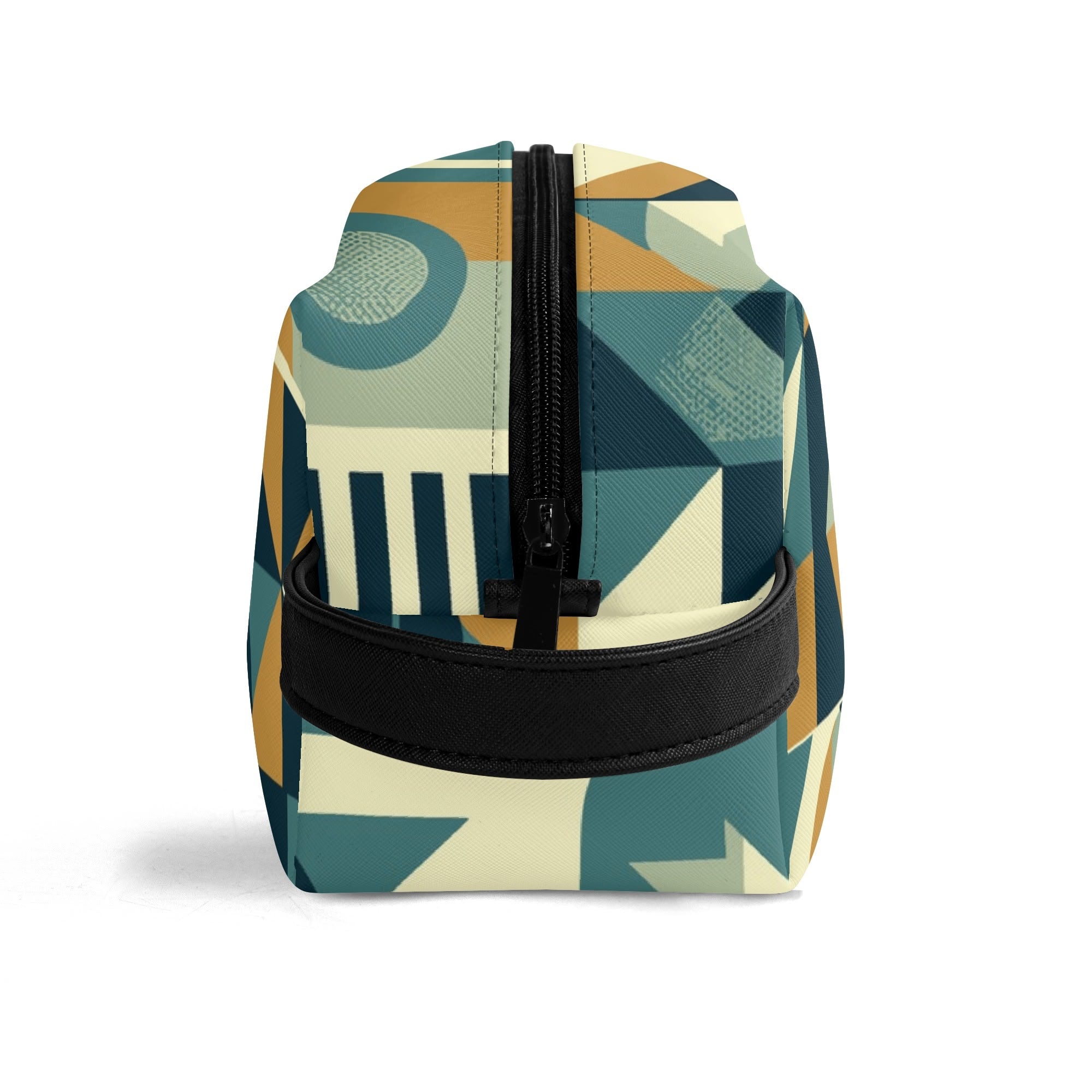 Kate McEnroe New York Mid Century Modern Bauhaus Geometric Dopp Kit, 50s Retro Abstract Toiletry Bag, Travel OrganizerCosmetic &amp; Toiletry BagsWQE28KKW - 2
