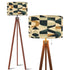 Kate McEnroe New York Mid Century Modern Bauhaus Geometric Teal Tripod Floor LampTripod Floor LampsMKmIUU5YRf