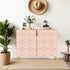 Kate McEnroe New York Mid Century Modern Blush Pink Breeze Block Wooden Storage CabinetStorage CabinetshWFhJNWW6m