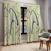 Kate McEnroe New York Mid Century Modern Boomerang Atomic Starburst Blackout Window CurtainsWindow Curtains18479123555621443503