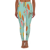 Kate McEnroe New York Mid Century Modern Boomerang Leggings, Retro Atomic Workout Pants, Funky Yoga Pants, Chic ActivewearLeggings31916561084516436110