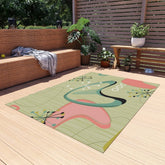 Kate McEnroe New York Mid Century Modern Boomerang Outdoor RugRugs18992108417235326316