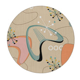 Kate McEnroe New York Mid Century Modern Boomerang Starburst Area RugRugsBMR - R23