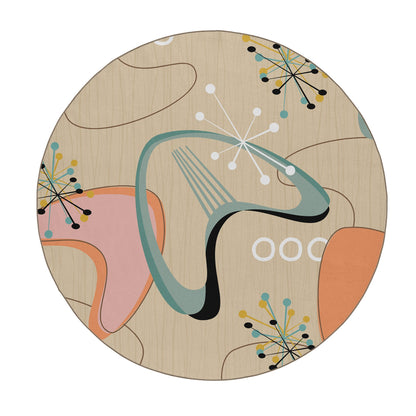 Kate McEnroe New York Mid Century Modern Boomerang Starburst Area RugRugsBMR - R23