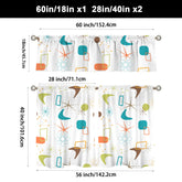 Kate McEnroe New York Mid Century Modern Boomerang Starburst Tier and Valance SetValancesD3376579