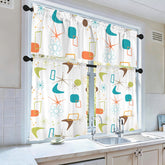 Kate McEnroe New York Mid Century Modern Boomerang Starburst Tier and Valance SetValancesD3376579