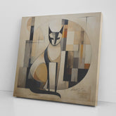 Kate McEnroe New York Mid Century Modern Cat Abstract Bauhaus Canvas Wall Art - 12078823Canvas Wall Art139002