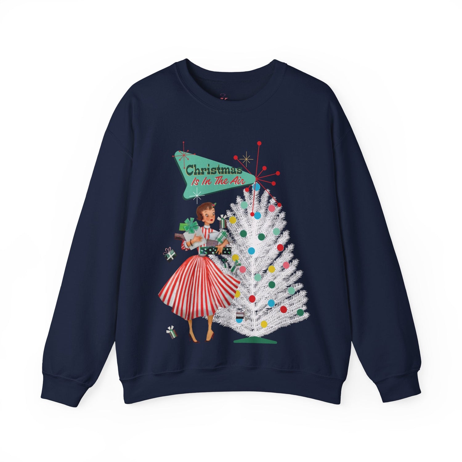Kate McEnroe New York Mid Century Modern Christmas Sweatshirt, Retro 50s Holiday PulloverSweatshirts13595955463498446301