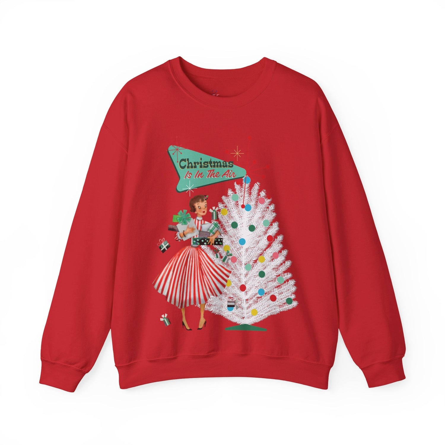 Kate McEnroe New York Mid Century Modern Christmas Sweatshirt, Retro 50s Holiday PulloverSweatshirts22240084079535517892