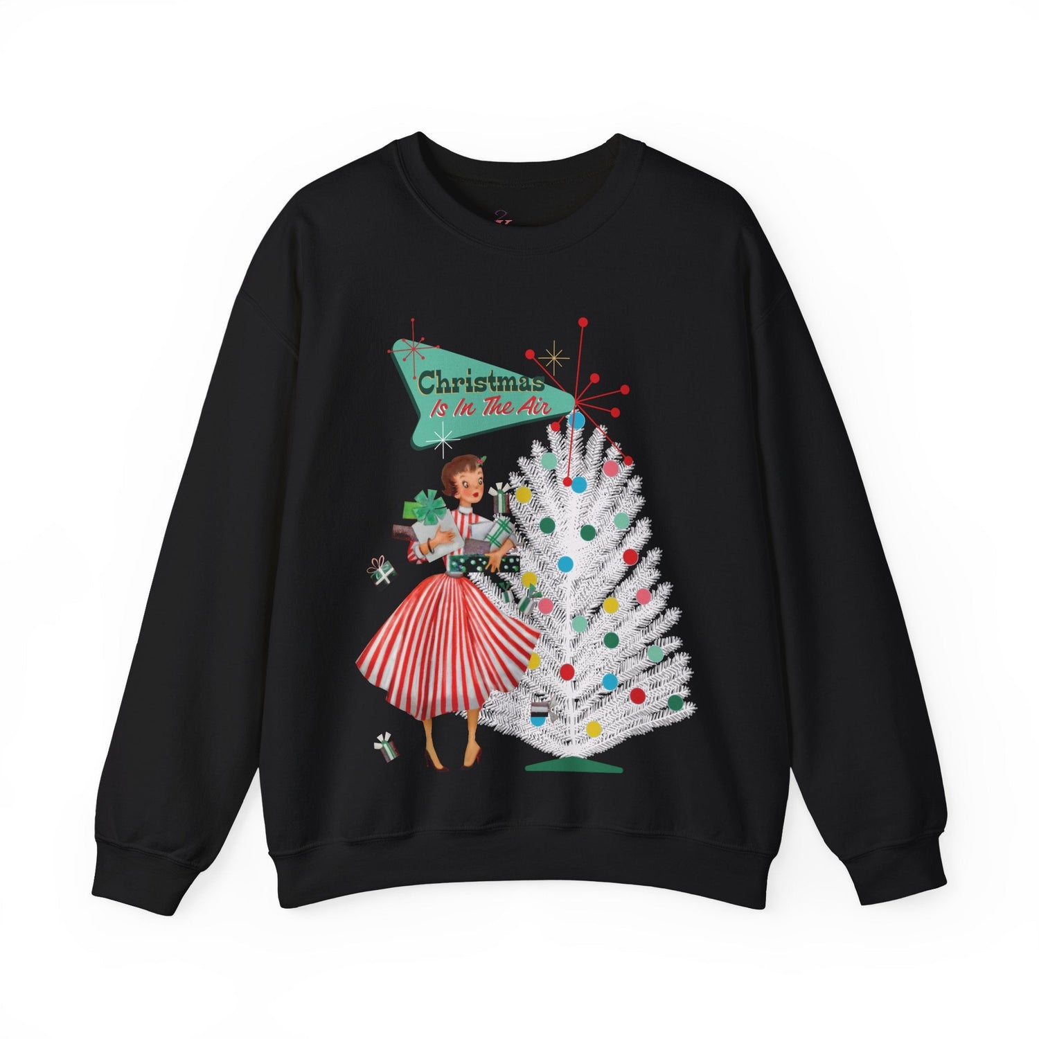Kate McEnroe New York Mid Century Modern Christmas Sweatshirt, Retro 50s Holiday PulloverSweatshirts25603975745954770026