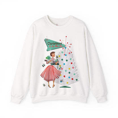 Kate McEnroe New York Mid Century Modern Christmas Sweatshirt, Retro 50s Holiday PulloverSweatshirts26315268609901554413