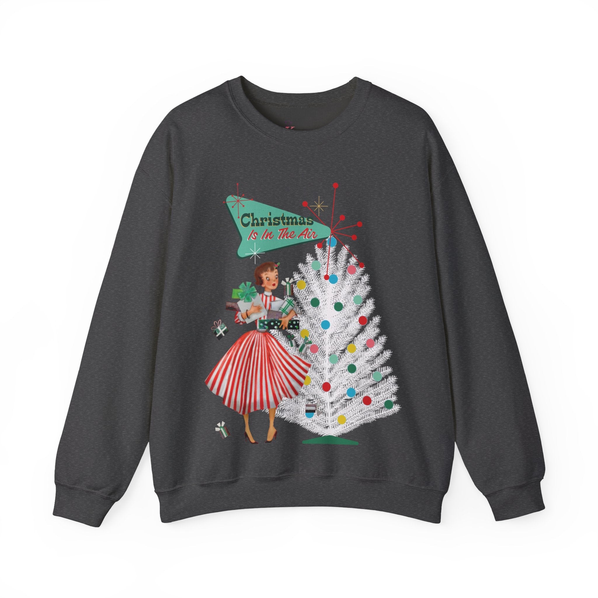 Kate McEnroe New York Mid Century Modern Christmas Sweatshirt, Retro 50s Holiday PulloverSweatshirts27447311449940276654