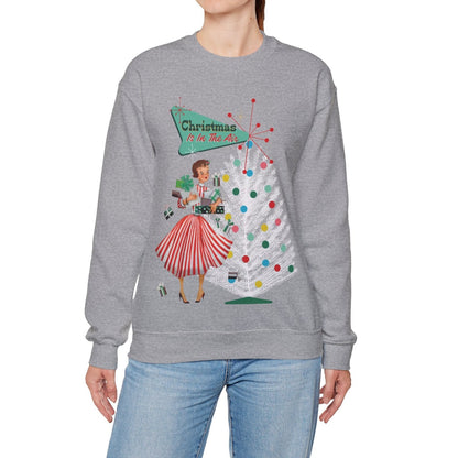 Kate McEnroe New York Mid Century Modern Christmas Sweatshirt, Retro 50s Holiday PulloverSweatshirts27925235842678332733