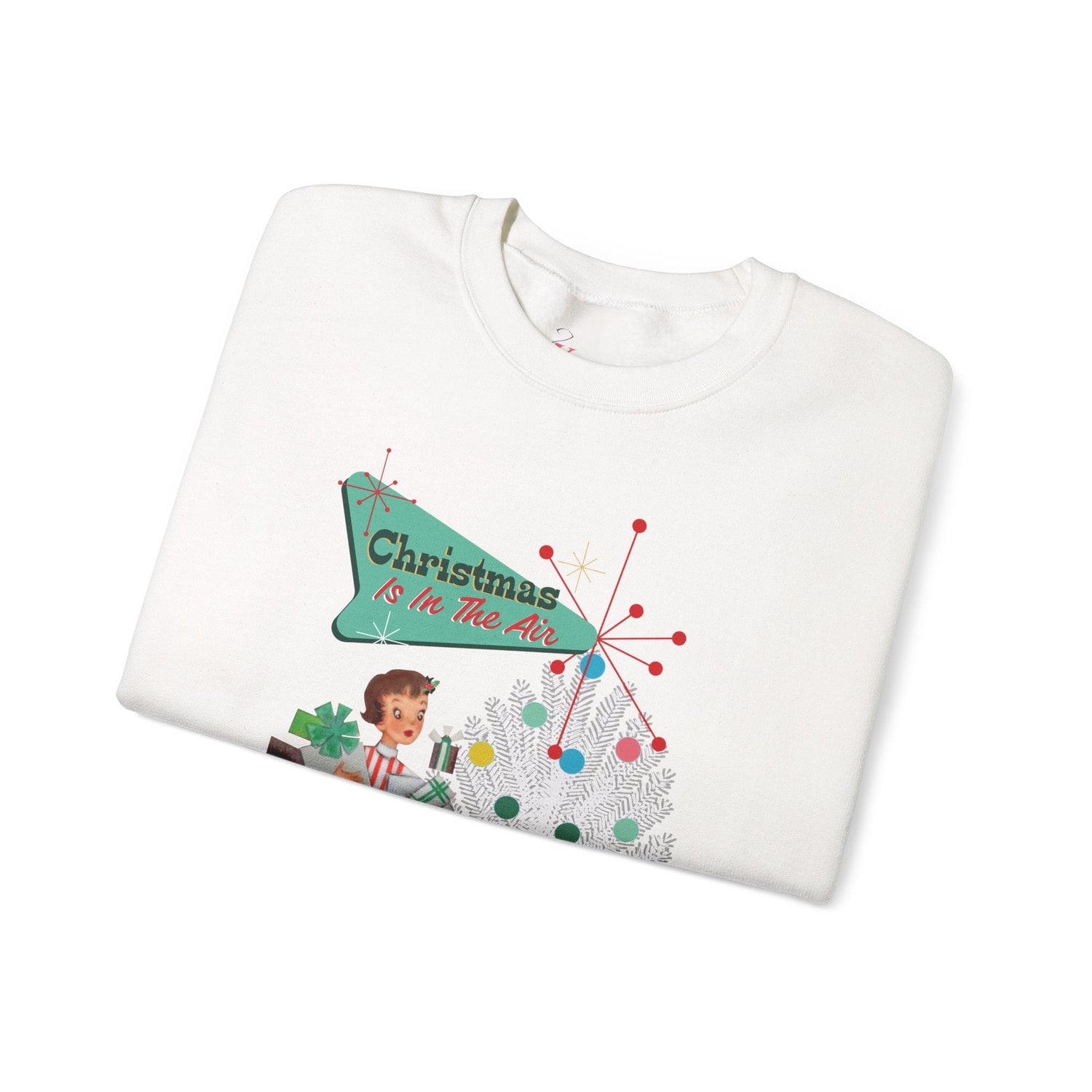 Kate McEnroe New York Mid Century Modern Christmas Sweatshirt, Retro 50s Holiday PulloverSweatshirts27925235842678332733