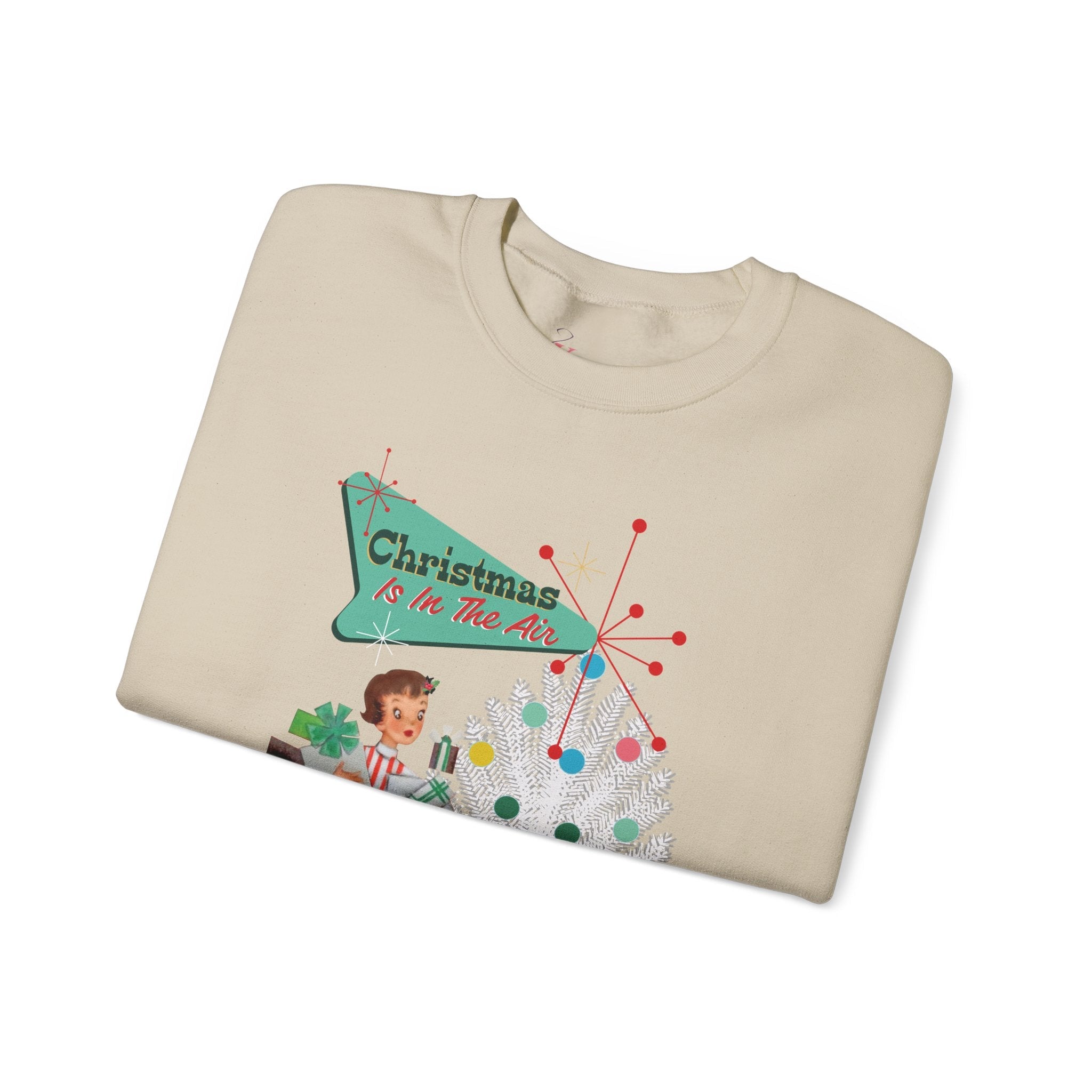 Kate McEnroe New York Mid Century Modern Christmas Sweatshirt, Retro 50s Holiday PulloverSweatshirts27925235842678332733