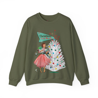 Kate McEnroe New York Mid Century Modern Christmas Sweatshirt, Retro 50s Holiday PulloverSweatshirts27925235842678332733