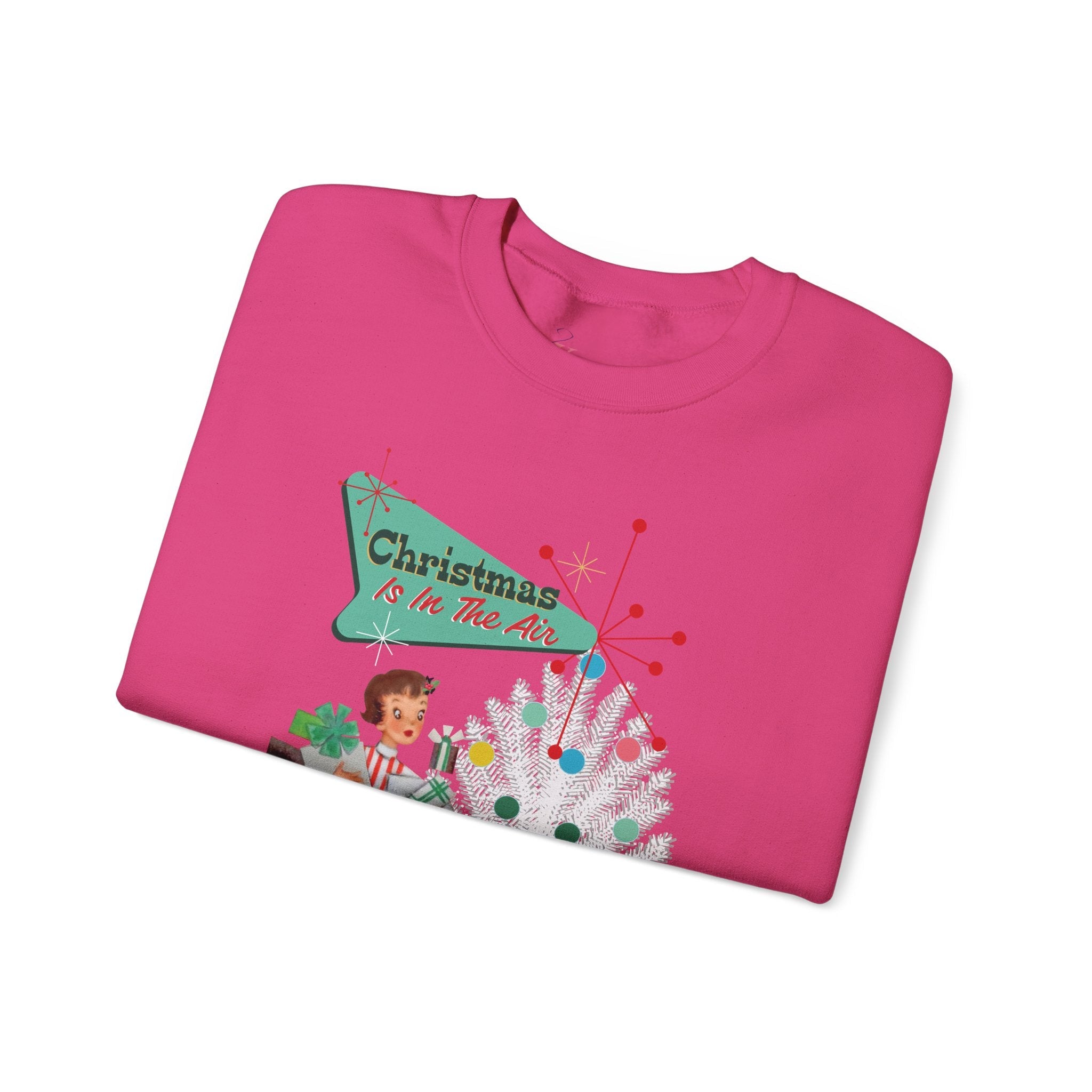 Kate McEnroe New York Mid Century Modern Christmas Sweatshirt, Retro 50s Holiday PulloverSweatshirts27925235842678332733