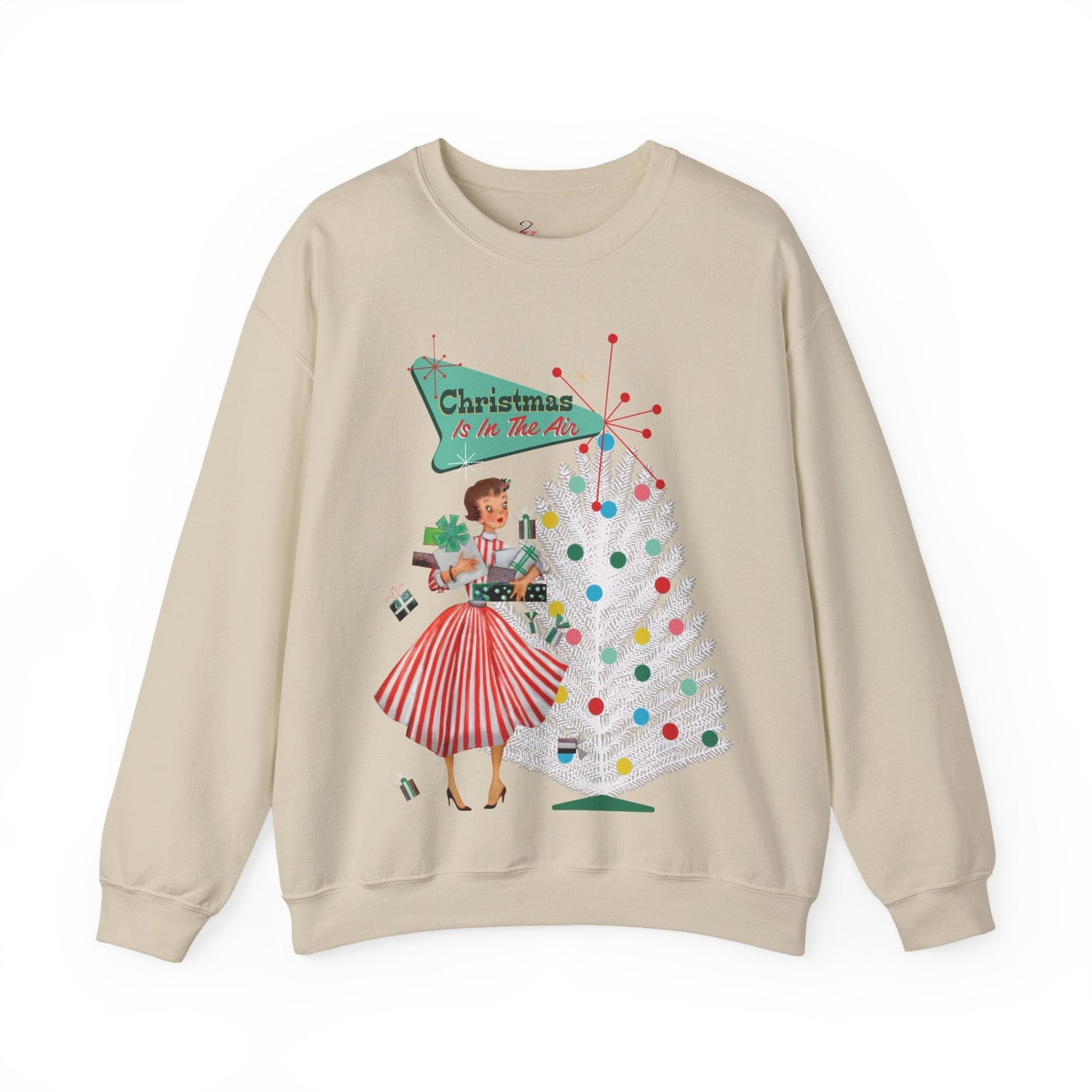 Kate McEnroe New York Mid Century Modern Christmas Sweatshirt, Retro 50s Holiday PulloverSweatshirts80000376854278663324