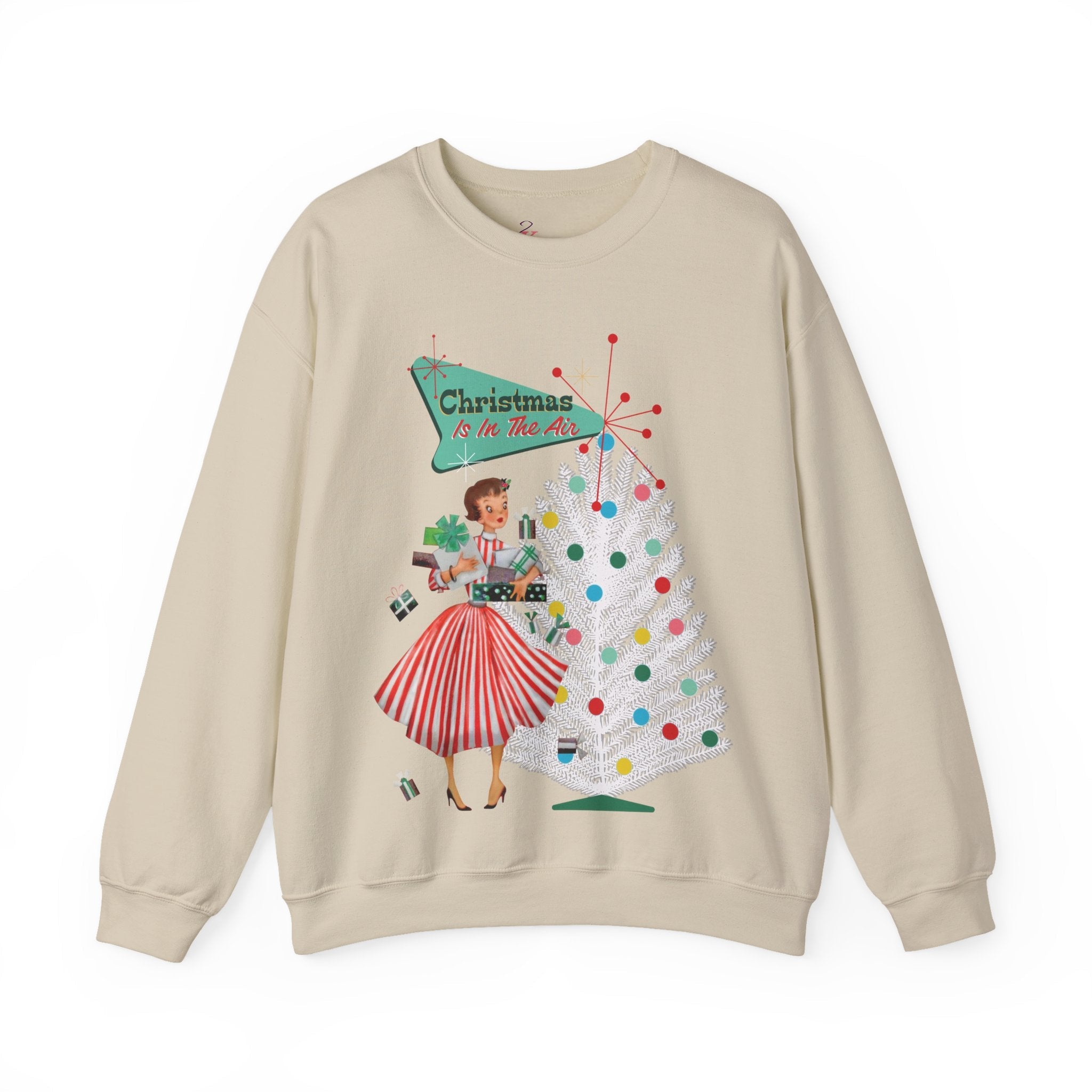 Kate McEnroe New York Mid Century Modern Christmas Sweatshirt, Retro 50s Holiday PulloverSweatshirts80000376854278663324