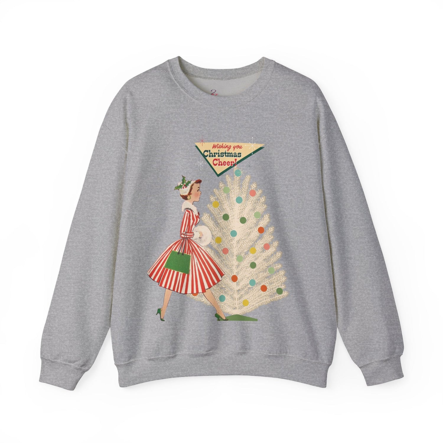 Kate McEnroe New York Mid Century Modern Christmas Sweatshirt, Retro Vintage Kitsch Holiday CrewneckSweatshirts14121800496520806375