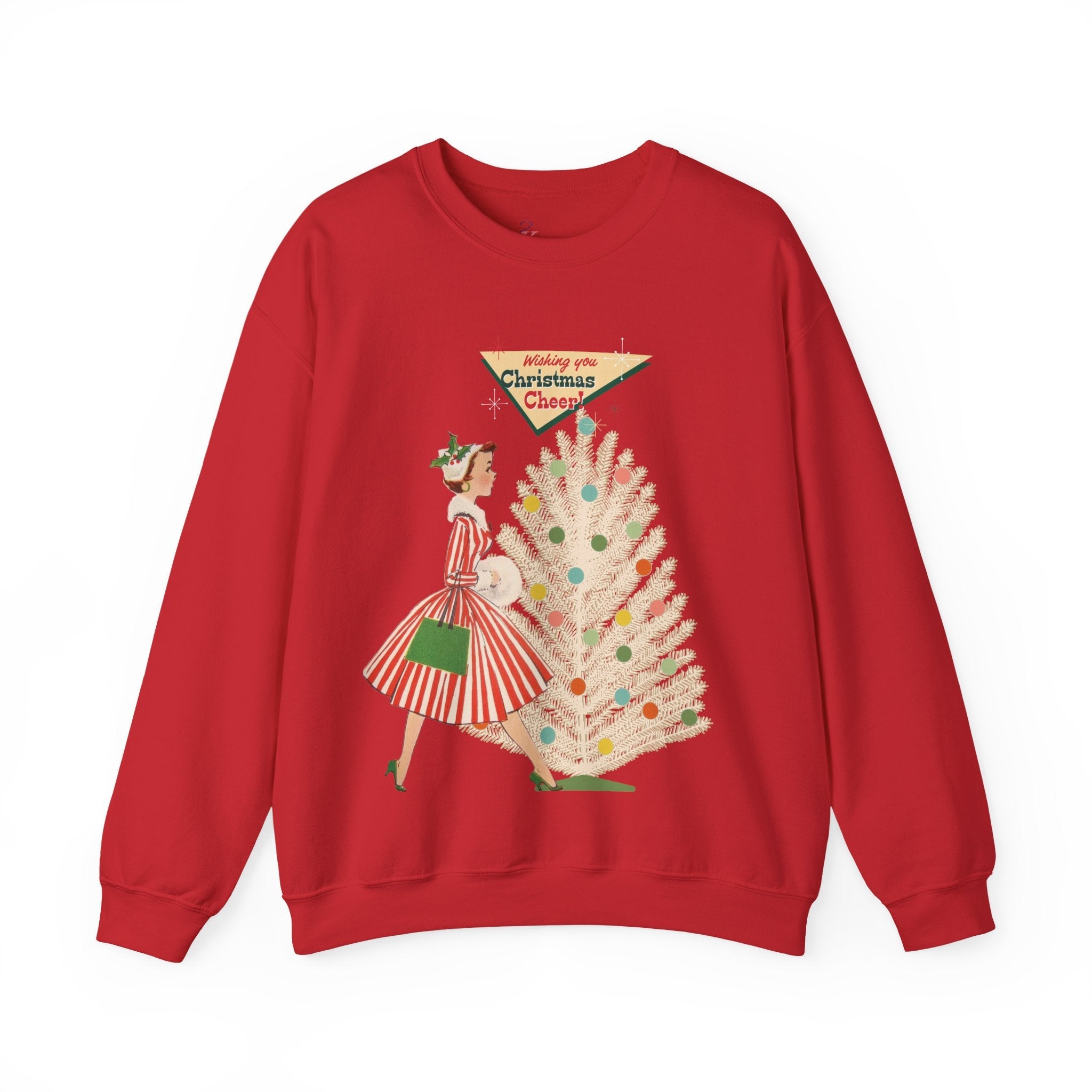 Kate McEnroe New York Mid Century Modern Christmas Sweatshirt, Retro Vintage Kitsch Holiday CrewneckSweatshirts21589151779197442698