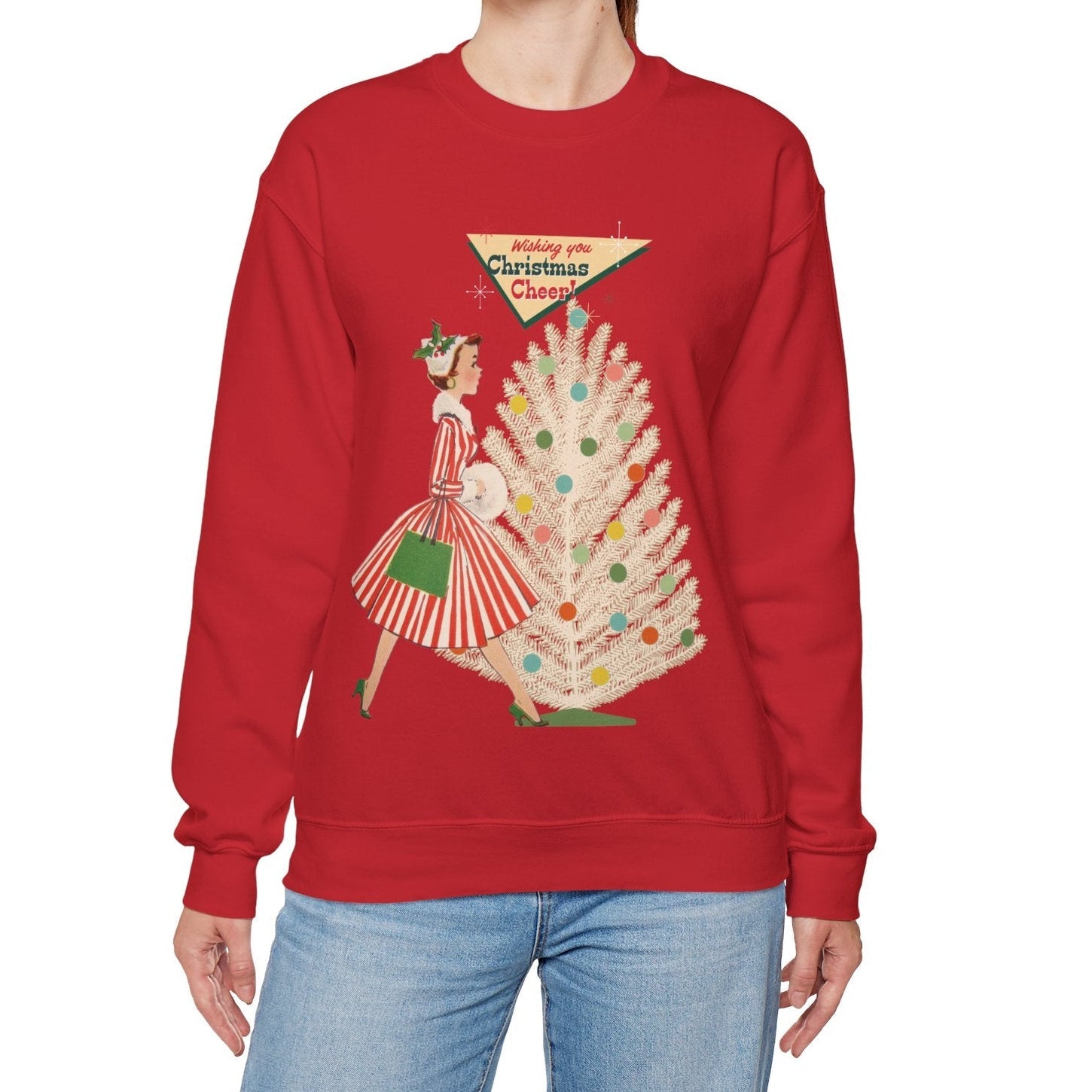 Kate McEnroe New York Mid Century Modern Christmas Sweatshirt, Retro Vintage Kitsch Holiday CrewneckSweatshirts21589151779197442698