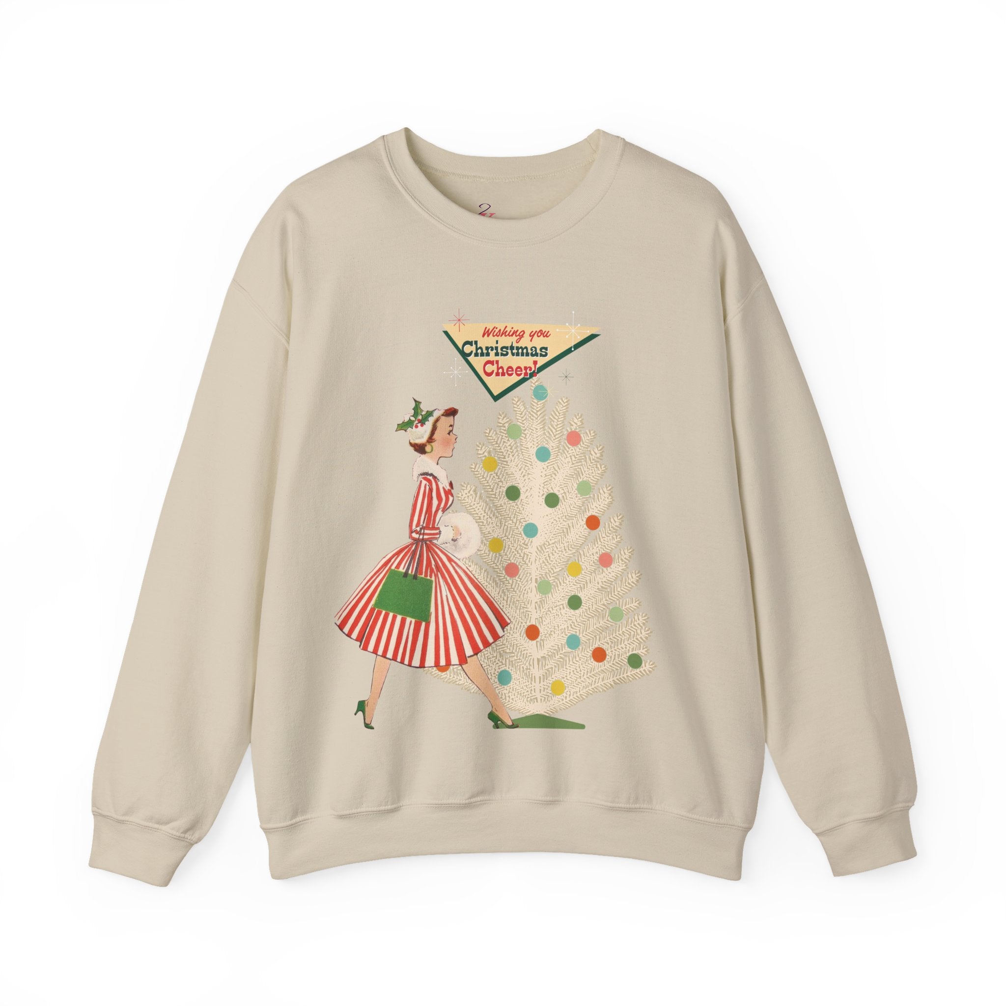 Kate McEnroe New York Mid Century Modern Christmas Sweatshirt, Retro Vintage Kitsch Holiday CrewneckSweatshirts31916968240766697486