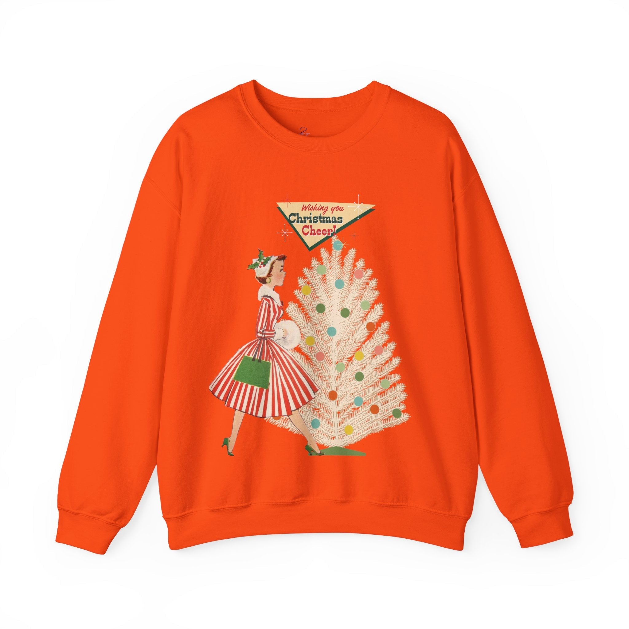 Kate McEnroe New York Mid Century Modern Christmas Sweatshirt, Retro Vintage Kitsch Holiday CrewneckSweatshirts39893400860438807926