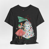 Kate McEnroe New York Mid Century Modern Christmas T-Shirt, Retro 50s Holiday Tee, Vintage Kitsch Festive Christmas ApparelT-Shirts17688015848384715977