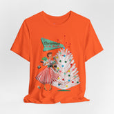 Kate McEnroe New York Mid Century Modern Christmas T-Shirt, Retro 50s Holiday Tee, Vintage Kitsch Festive Christmas ApparelT-Shirts18553575096986664845