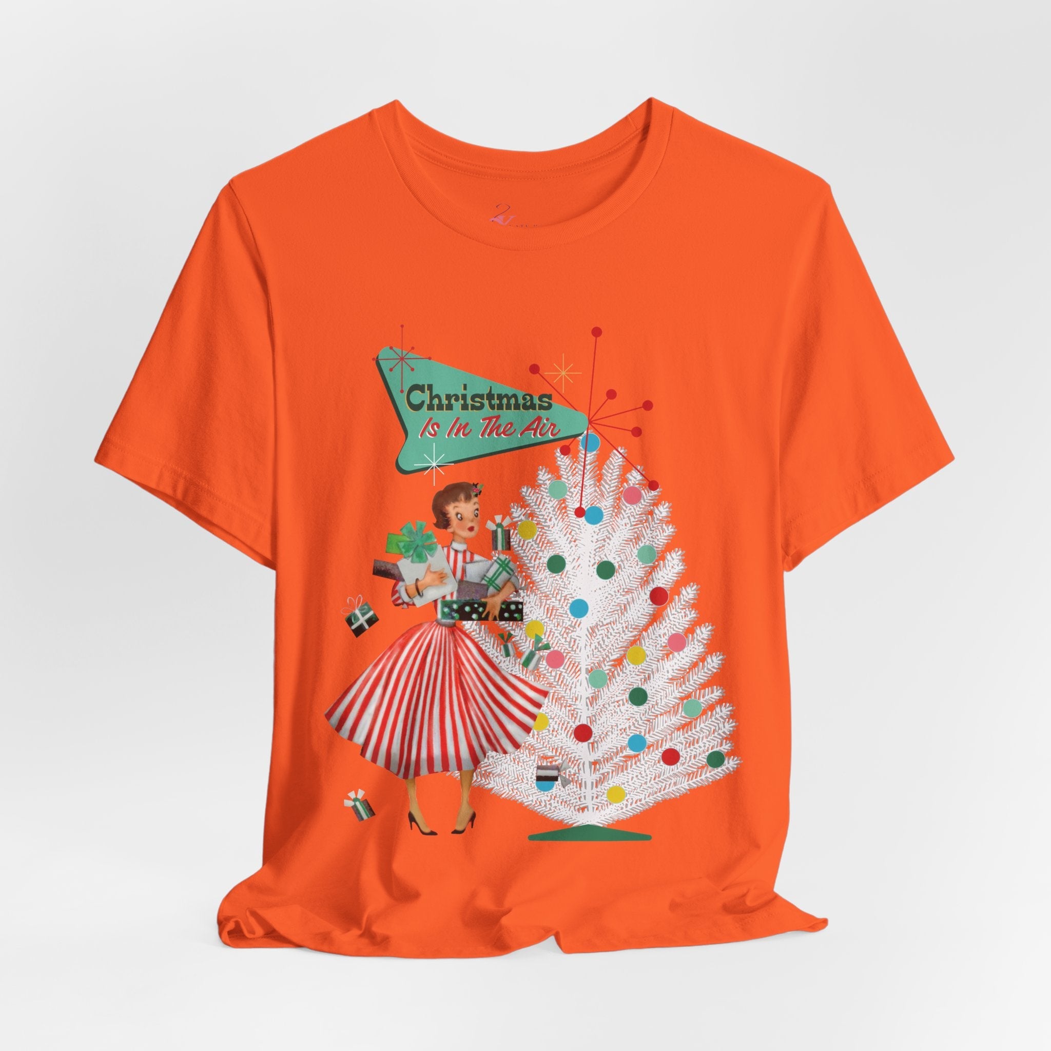 Kate McEnroe New York Mid Century Modern Christmas T-Shirt, Retro 50s Holiday Tee, Vintage Kitsch Festive Christmas ApparelT-Shirts18553575096986664845