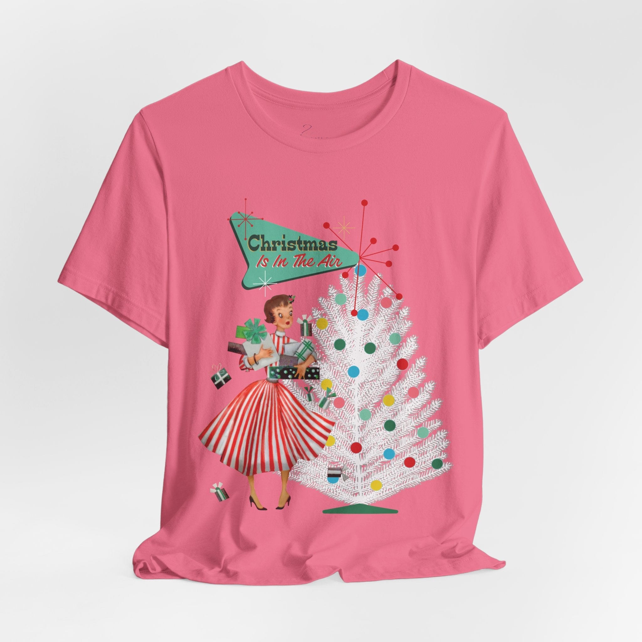 Kate McEnroe New York Mid Century Modern Christmas T-Shirt, Retro 50s Holiday Tee, Vintage Kitsch Festive Christmas ApparelT-Shirts32112212364321449749